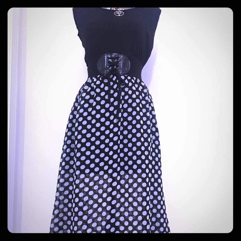 Black and white dress
